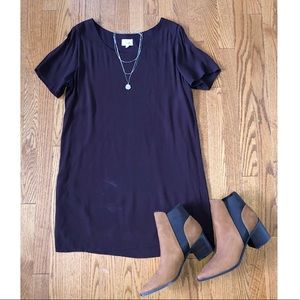 Aritzia Wilfred Free Burgundy Dress